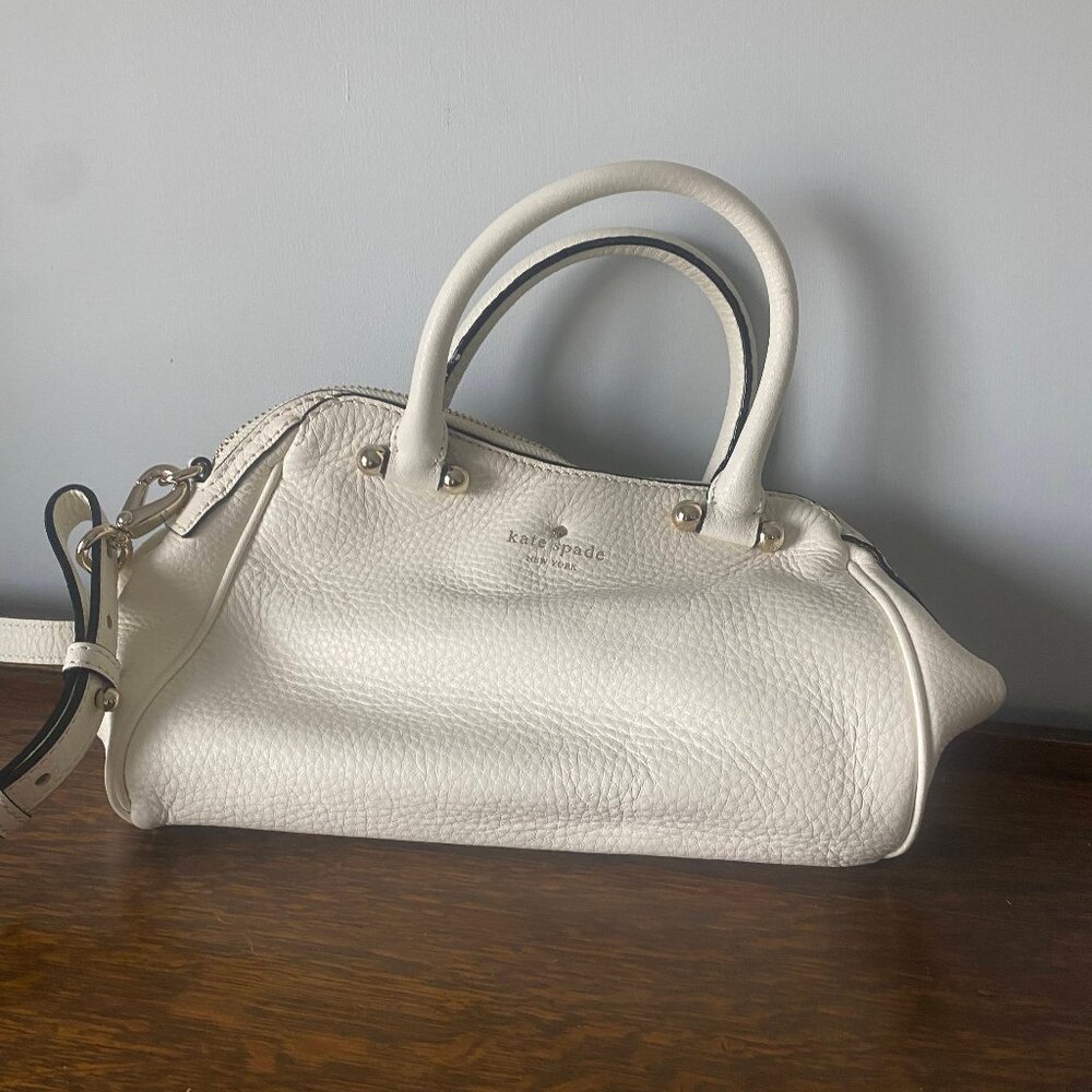 Kate Spade Vintage White Leather Handbag Limited Edition Original Kate Spade bag - Picture 9 of 10